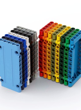 MOC积木配件64782国产积木小颗粒科技面板机械零配散件1x5x11黄色