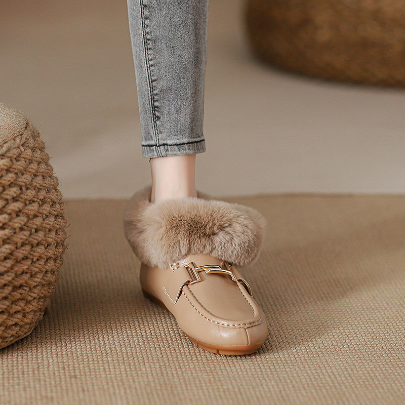 雪地靴冬季棉鞋真皮保暖