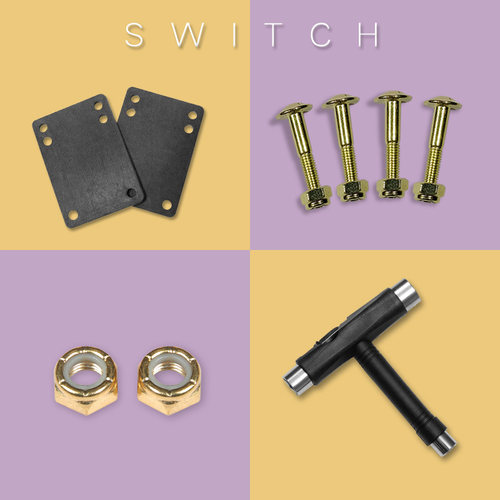 长板桥钉工具滑板蜡侧螺母