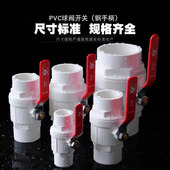 110 125 PVC钢手柄球阀白色阀门开关闸阀20