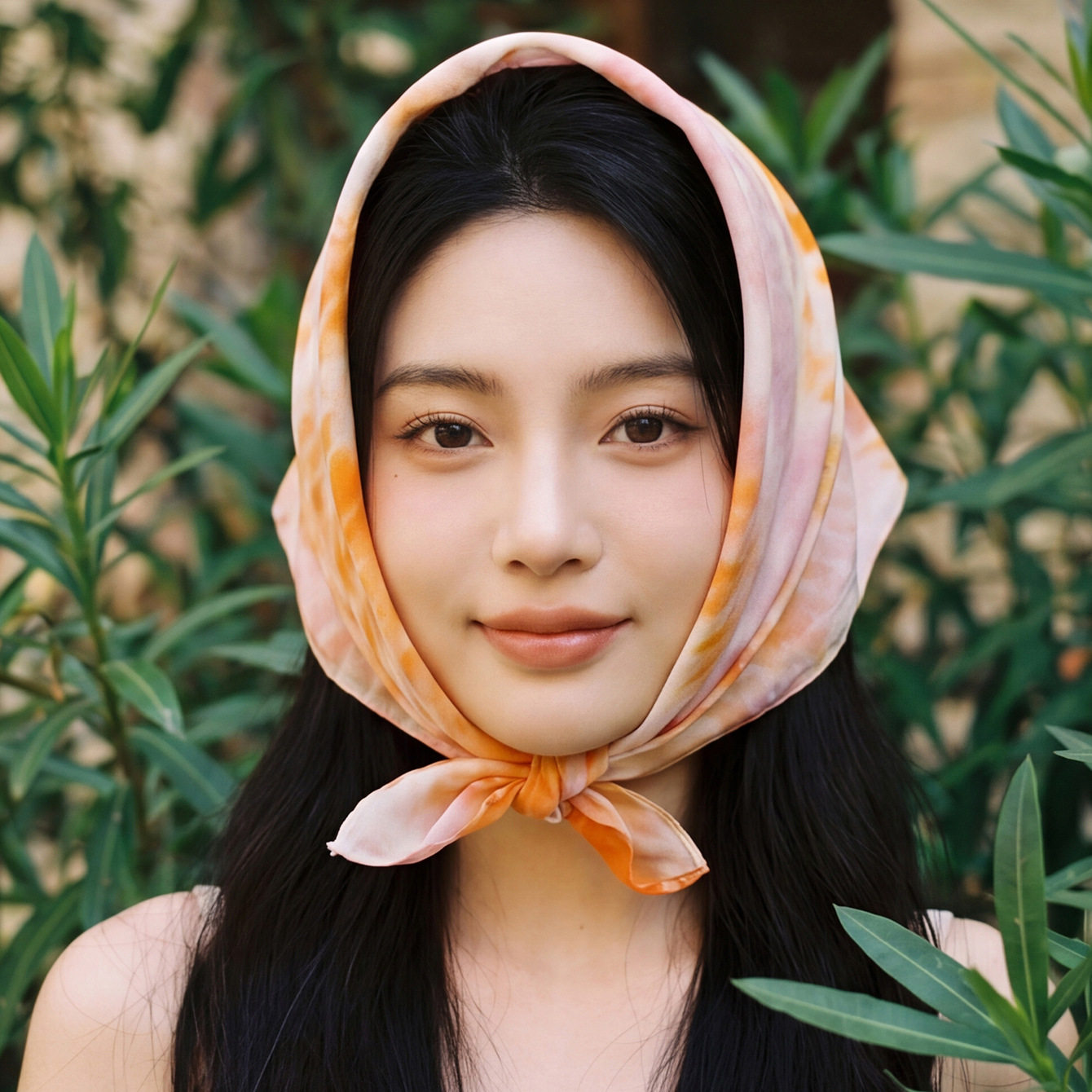 个性潮流棉麻小方巾丝巾女士防晒百搭设计感春夏领巾洋气小头巾苏