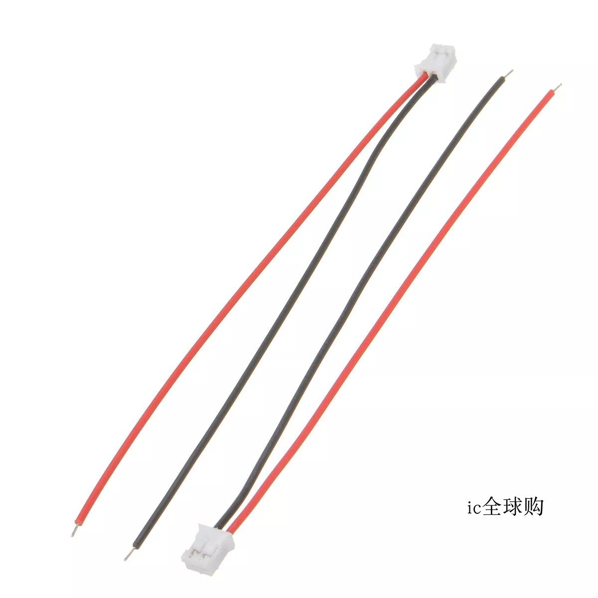 Mini Micro JST PH2.0-2p单头红黑连接线 端子线 延长线 电源线