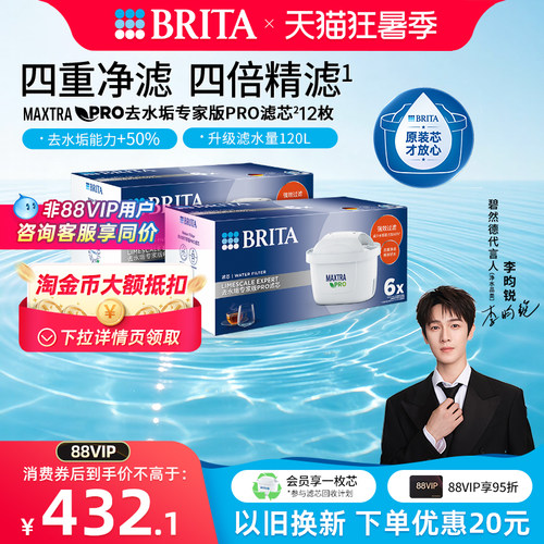 碧然德Brita去水垢家用滤芯家用