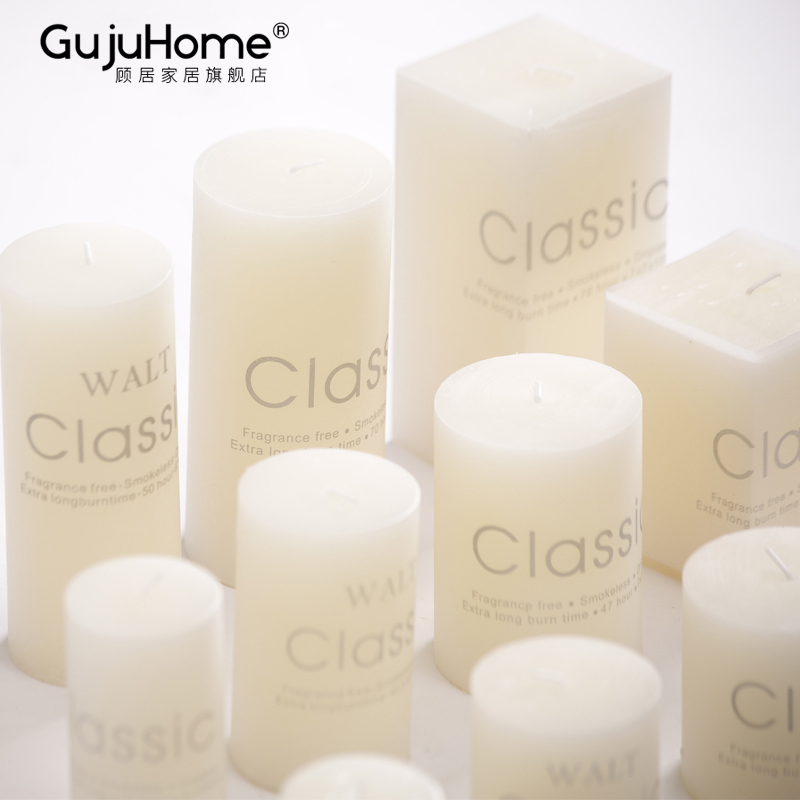 白色无烟香薰杯状蜡烛