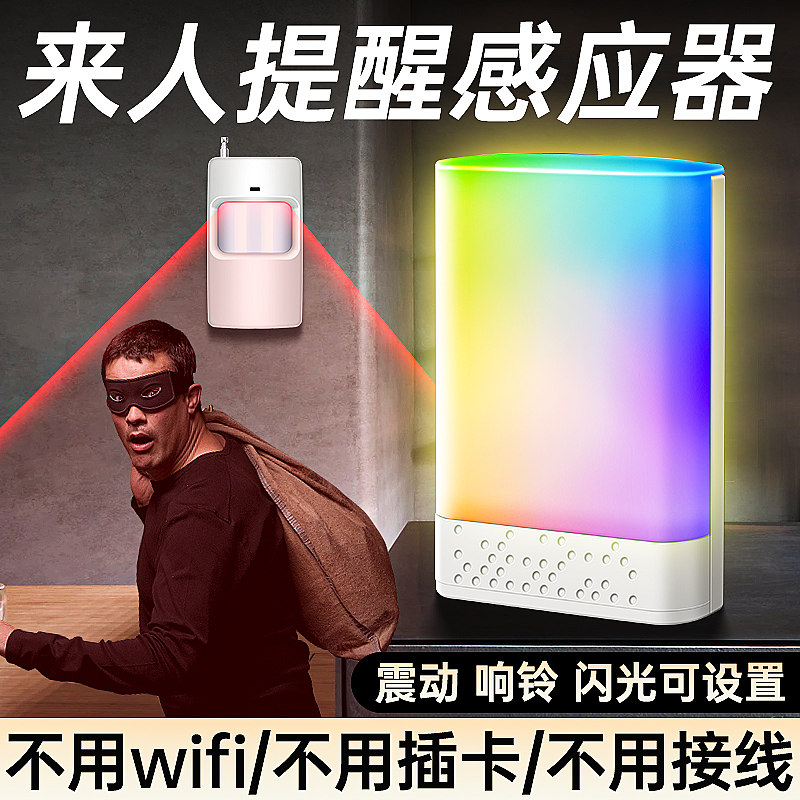 值班来人远程提醒震动报警器图片