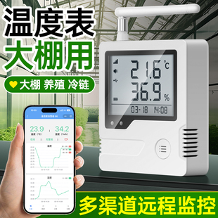 大棚温度表远程手机监控养殖场冷库室内自动记录仪数显远传工业用