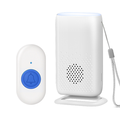 老人门铃家用免插电声光无线呼叫器耳背聋哑人静音亮灯闪灯提醒