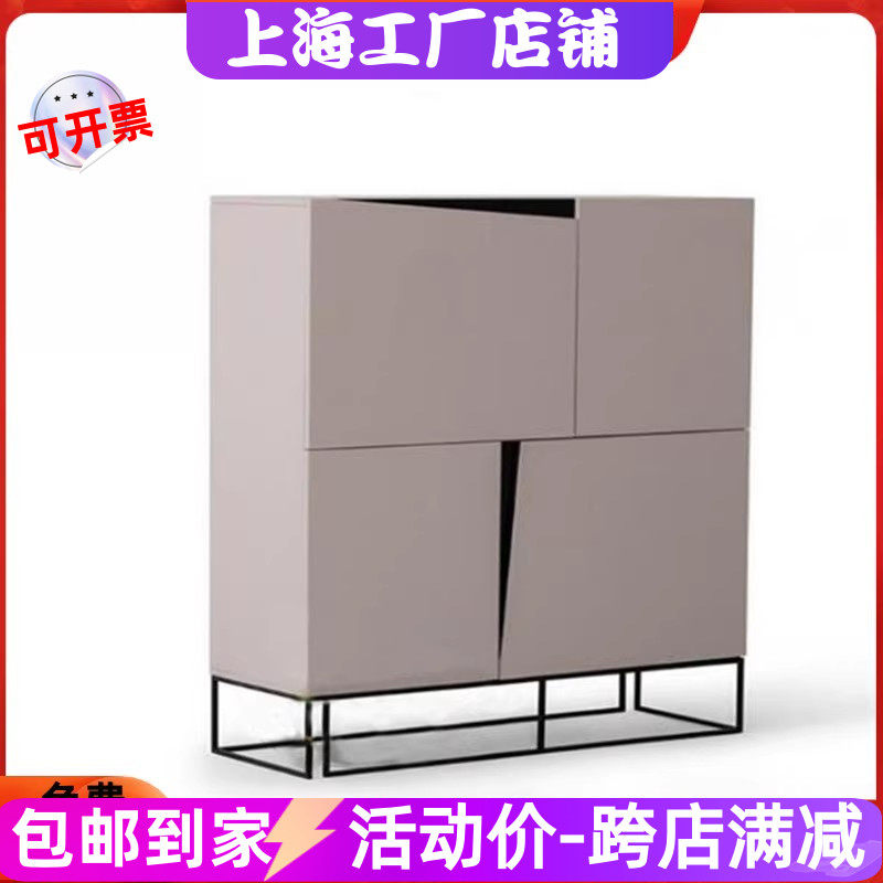 新品餐边柜现代简约茶水柜储物柜钢琴烤漆酒柜玄关柜边柜家具定制