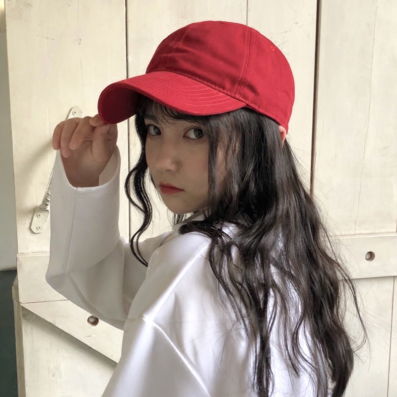 19.00元包邮夏天韩版纯色港风学生街头鸭舌帽