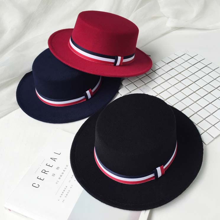 Chapeau pour homme Flat Top en de laine - Ref 1926035 Image 1