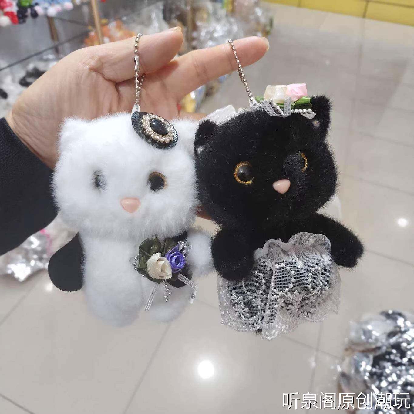 结婚礼物可爱玩偶毛绒玩具情侣猫咪公仔喜庆婚礼抛洒娃娃一对