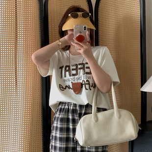 T恤衫 微胖胖mm夏休闲百搭圆领字母短袖 上衣 女装 加肥加大200斤大码