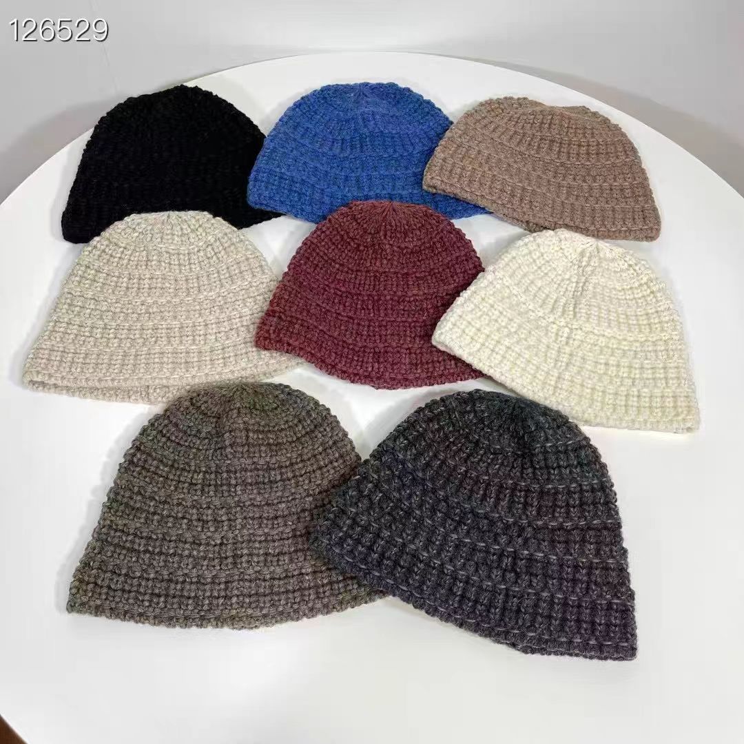 韩国代购毛线帽子女冬东大门ins百搭简约户外针织帽渔夫帽盆帽潮