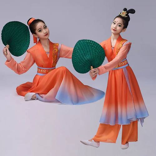 儿童古典舞蹈演出服越女词