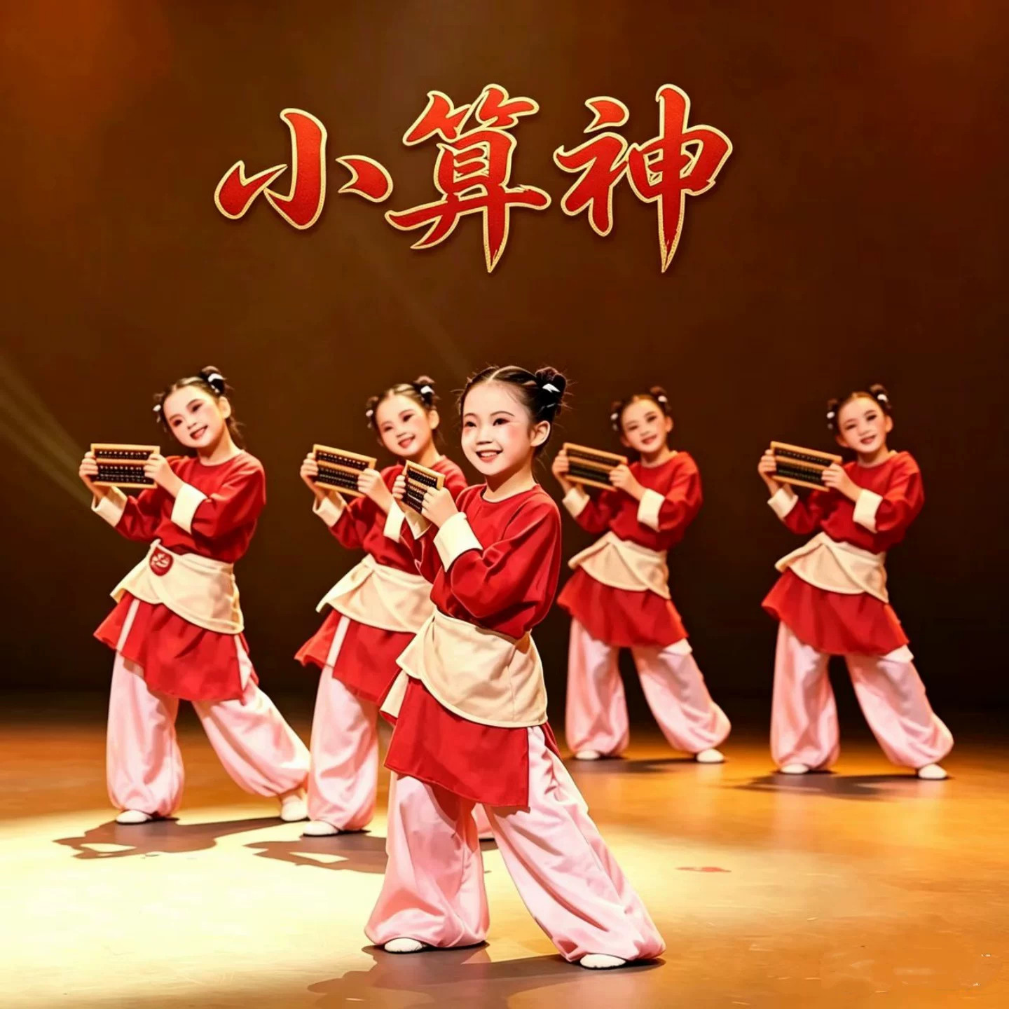 儿童小神算舞蹈演出服古典舞表演