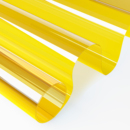 黄色彩色玻璃贴纸透光透明浅黄色改色变色偏光纸鱼缸海缸防蓝光膜