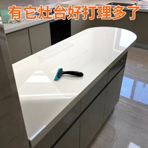厨房灶台贴膜石英石台面保护膜大理石餐桌桌面耐高温防油防水贴纸
