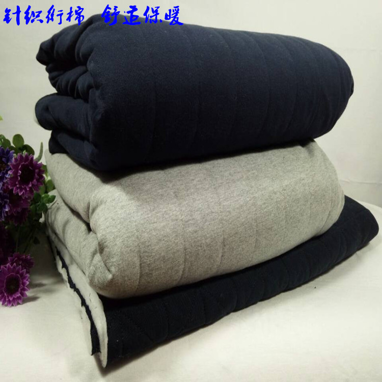 针织棉棉袄薄款保暖服装单面布料