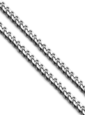 粗细古巴男女同款钛钢luxta素链