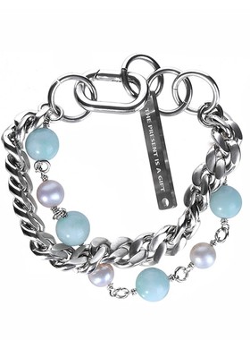 LUXTA原创双层珍珠古巴手链