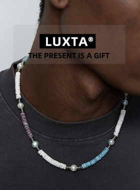 LUXTA原创彩色贝壳珠拼接项链