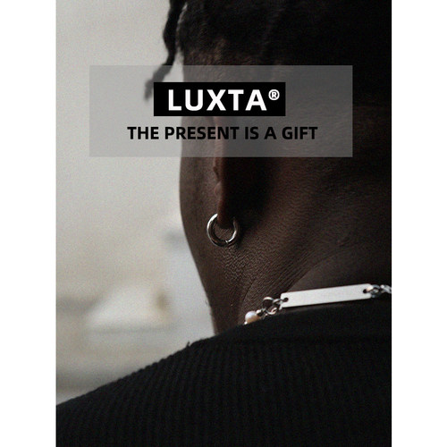 luxta纯银耳环实心嘻哈