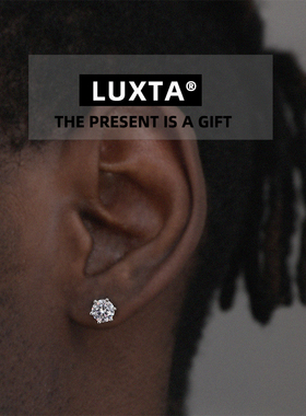 LUXTA S925 Zircon Earrings 纯银钻石耳钉男女嘻哈耳骨耳蜗锆石
