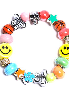 Various beads bracelet LUXTA原创设计手链 男女嘻哈手串潮个性