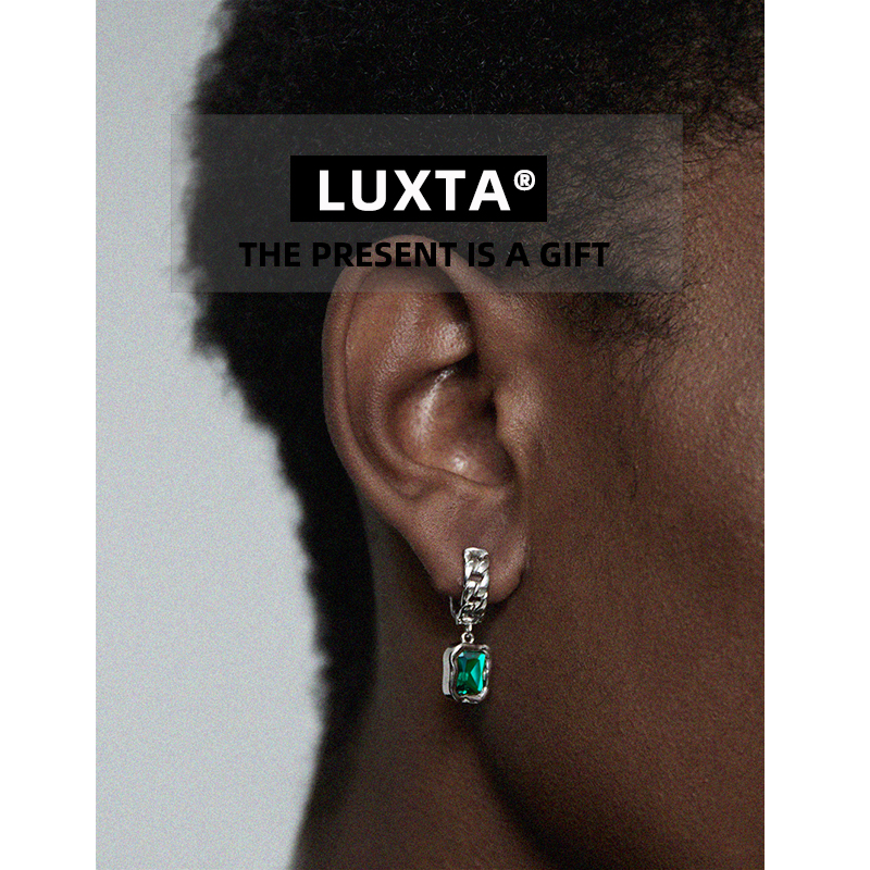 LUXTA原创绿色宝石耳环
