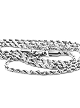 90s vintage gold short chain 麻花链绳锁骨项链男女嘻哈