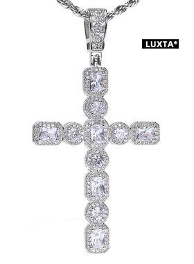 LUXTA大号十字架项链超闪