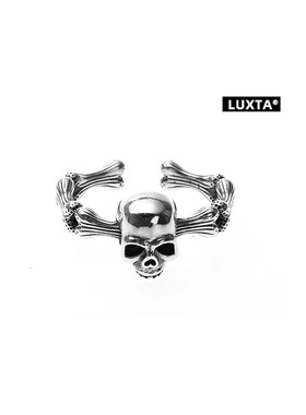 LUXTAs925银骷髅头戒指