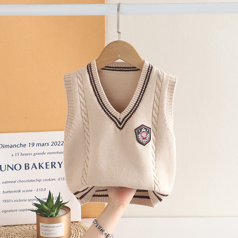 男童马甲2025新款儿童洋气针织衫宝宝春秋装套头毛衣坎肩百搭背心,童装/婴儿装/亲子装,马甲,淘宝优惠券,粉丝福利购,淘宝优惠卷