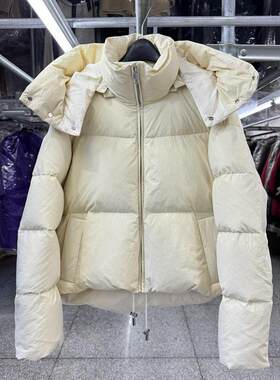 白鸭绒连帽羽绒服女短款26冬季韩版加厚保暖 A型长袖拉链棉袄棉衣