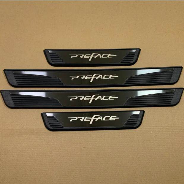 适用于星瑞PREFACE门槛条车门防护装饰贴不锈钢迎宾踏板改装饰品