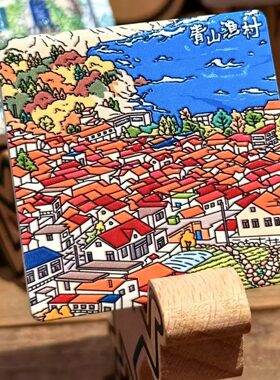 青岛浮雕陶瓷冰箱贴文创纪念品 特色景点 磁吸装饰礼品