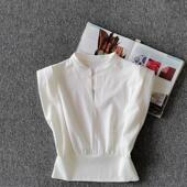 V领无袖 设计感小众别致绝美小飞袖 T恤女夏季 爆款 上衣 2026新款 法式