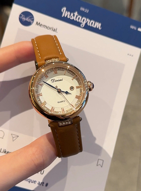 Linger手表女2025新款学生高颜值轻奢小众女士手表名牌正品防水