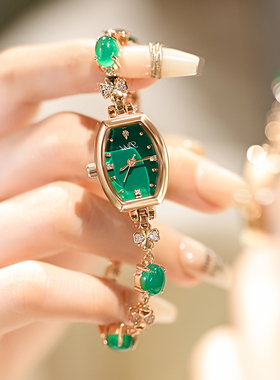 正品手表女士2025小众轻奢高级感复古气质玉髓小巧气质手链表礼物