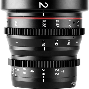 美科12mmT2.2电影镜头m43卡口适用ZCAM松下GH6奥林巴斯OM1BMPCC4K