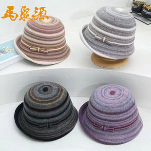 马聚源帽子秋冬新款羊毛混纺报童帽时尚百搭休闲保暖鸭舌帽