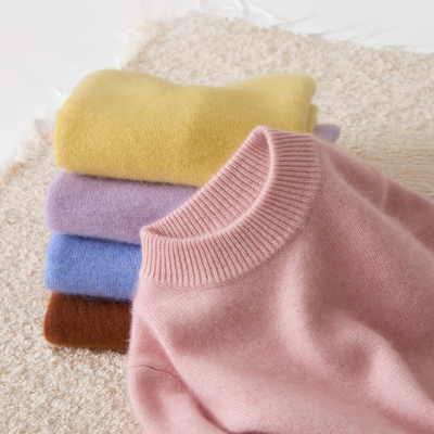 软糯儿童山羊绒衫女童半高领