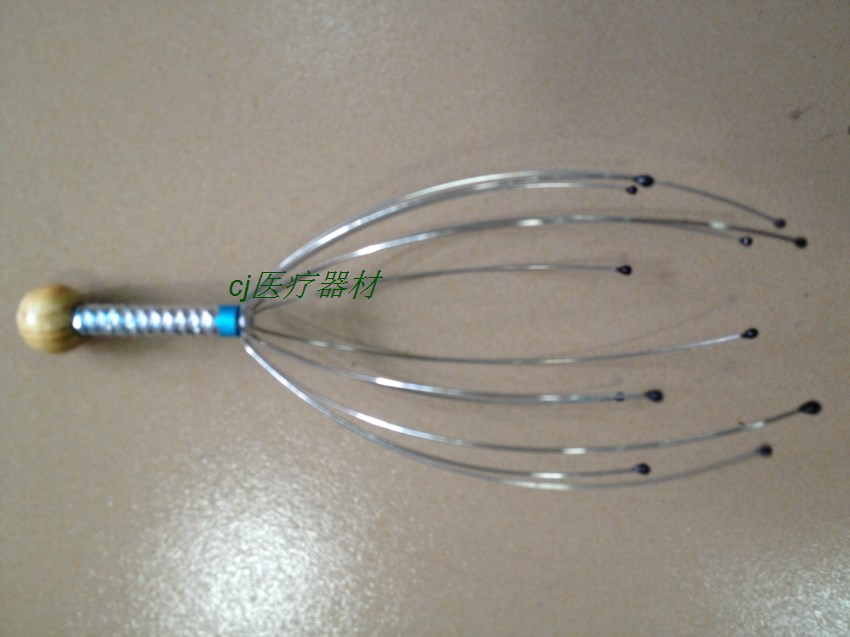 按摩器 头部按摩器 不锈钢头摩 不求人 头叉 头部按摩爪 送老人