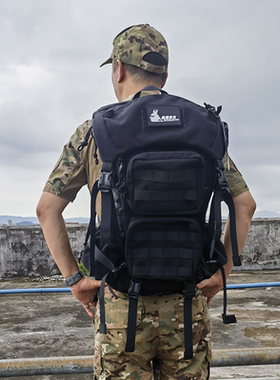 户外背包闪击运动登山包35L大容量徒步突击战术双肩包防水耐磨男