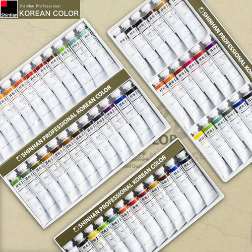 20ml24色新韩shinhan颜彩中国画