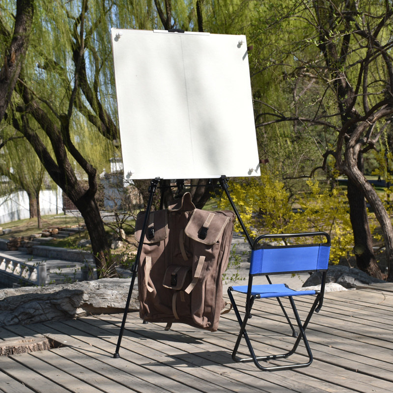 国画写生磁性折叠画板 户外工具便携式四尺斗方对开工笔画画套装