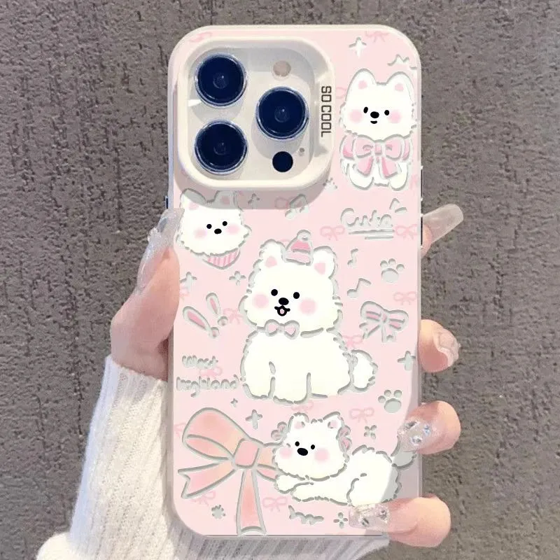 叹号小狗适用苹果17/16pro可爱15/14趣味iPho ne11手机壳xsmax