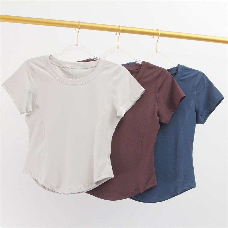 新款美式鱼骨正肩短袖T恤