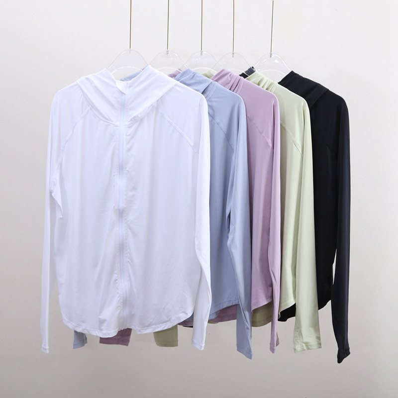 紫梦特价 秋季户外防紫外线防晒外套女超薄凉感拉链开衫皮肤衣