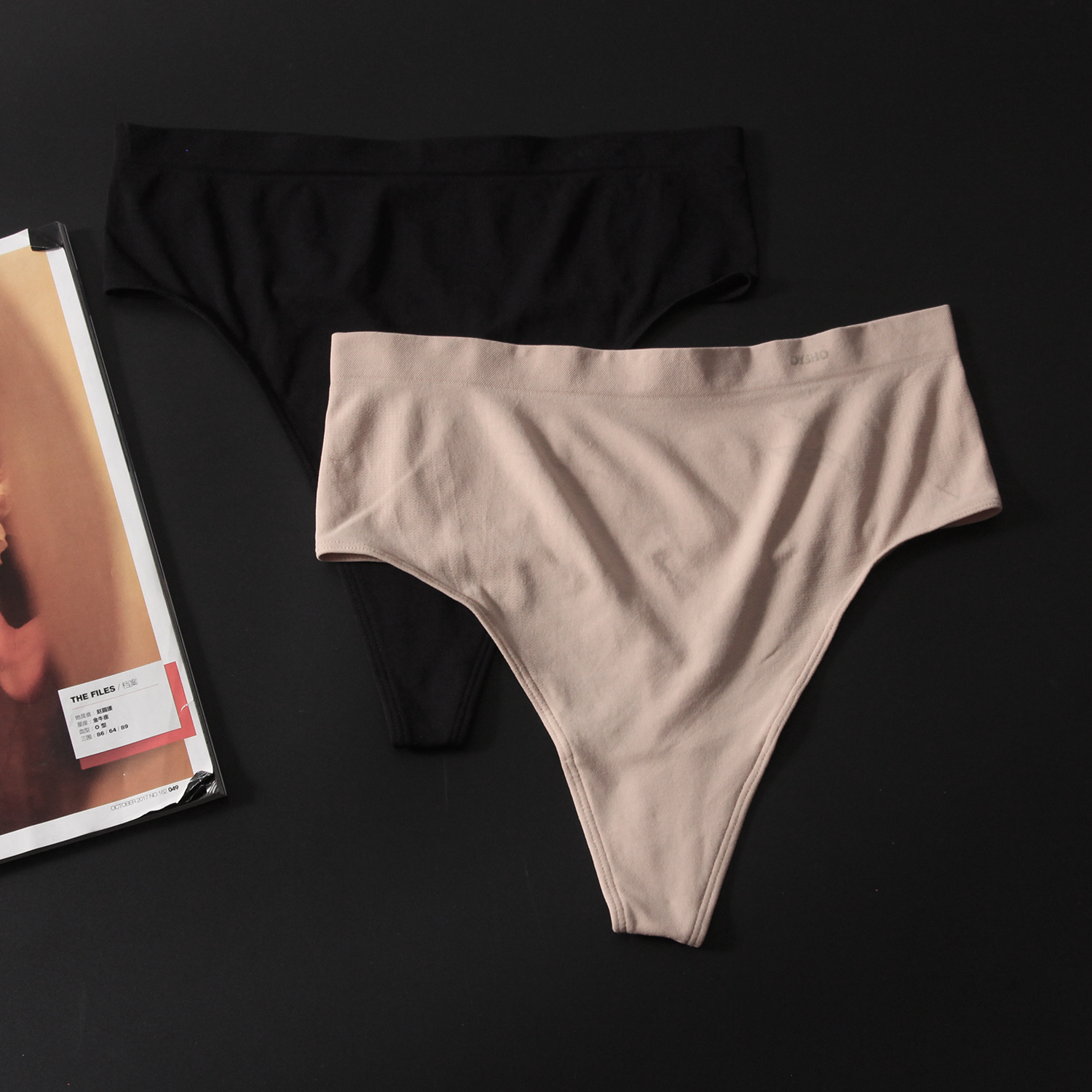 薄款高腰丁字裤女无痕透气棉裆运动内裤性感隐形